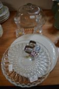 Cake Plates and Dish plus Candlesticks