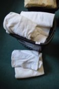 Basket of White Towels