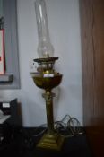 Vintage Oil Lamp Converted to Electricity