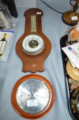Two Vintage Barometers