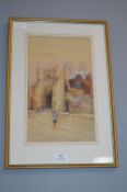 Framed Original Watercolour of York by J.W. Willia