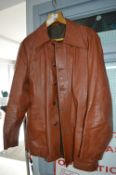 Vintage John Carr Gent's Leather Jacket Size: 42