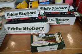 Three Eddie Stobart Diecast Trucks