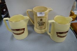 Three Wade Whiskey Water Jugs