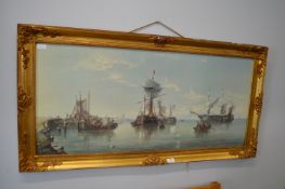 Large Gilt Framed Henry Redmoor Nautical Print