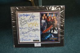 Signed Star Trek Voyager Facsimile Photograph