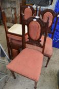 Four Mahogany Dining Chairs