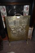 1930’s Brass Fire Screen