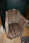 Victorian Upholstered Nursing Chair with Storage Seat