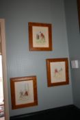 Three Framed Golfing Prints