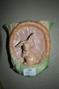Sylvac Wall Mounted Pocket with Rabbit