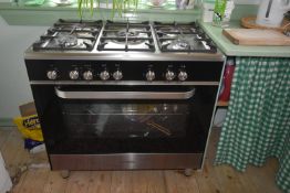 Kenwood Dual Fuel Stainless Steel & Black Range Cooker