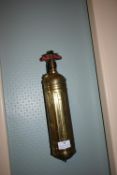 Vintage Pyrene Brass Fire Extinguisher