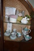 Eggshell Tea Set plus Decorative Items