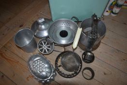 Aluminium Kitchenware, Jelly Mould, and a Meat Press, etc.