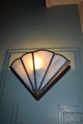 Lead Glass Fan Wall Light