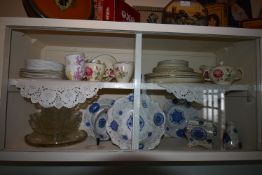 Contents of Wall Cupboard to Include Pottery and Glassware etc.