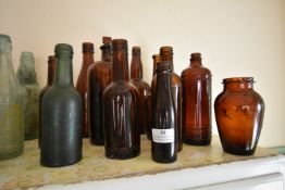 Collection of Brown Glass Bottles