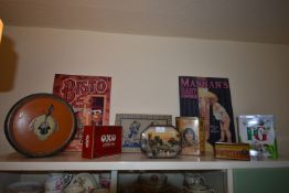 Tins, Advertising Signs, Packaging, etc.