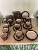 Hornsea Pottery Contrast Tea Set 20+pcs