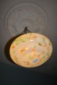 1930’s Multicoloured Glass Ceiling Light Shade
