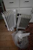 Two Small Oil Filled Radiators by King Avon etc. (new with all parts)