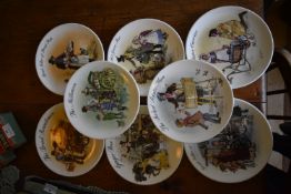 Six Wedgwood Street Seller Wall Plates