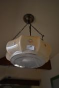 1930’s Glass Ceiling Light Shade