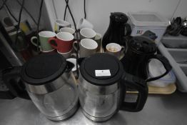 *Two Electric Kettles, Assorted Cups, etc.