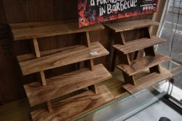 *Two Four Tier Graduated Display Stands