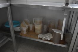 *Assorted Water Jugs, Pyrex Bowls, etc.