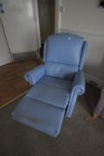*Pale Blue Reclining Chair