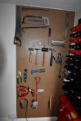 *Shadow Board Containing Rubber Mallets, Reciprocating Saws, Cordless Screwdrivers, etc.
