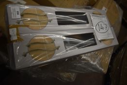 * Six Curved Stainless Steel 12” Grabrails