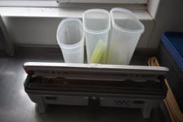 *Wrap Master 4500 Cling Film Dispenser and Three Storage Tubs