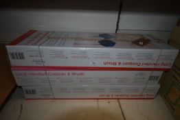 * Three Long Handle Dustpans & Brushes