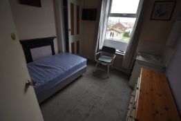 *Contents of Room 7 to Include Single Divan, Pine & Cream Chest of Drawers, Commode Chair, and a