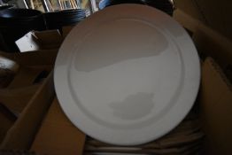 Quantity of Olympia 8” Narrow Rimmed Plates