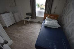 *Contents of Room 14 to Include Single Divan with Waterproof Mattress, Commode Chair, Chest of