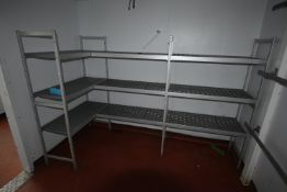 *Cold Room Aluminium L-Shape Racking System 250x110cm x 168cm tall