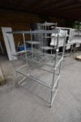 *Stainless Steel Four Tier Shelving