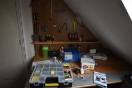 *Shadow Board Containing Various Tools, Wood Chisels, Screwdrivers, Files, etc.