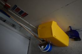 *Yellow Waste Bin, Mop Bucket, Mop, Sweeping Brush, and Dustpan
