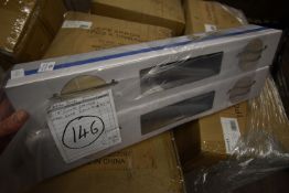 * Two Curved Stainless Steel 18” Grabrails