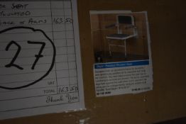 * Wall Mounted Shower Seat with Back and Arms