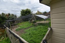 *Garden Rabbit Run Comprising of Chicken Wire Enclosure, and Garden Netting (no including