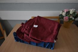 *Fourteen Burgundy Bibs