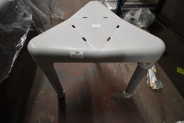 * Adjustable Corner Shower Seat