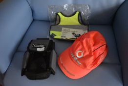 *Stanley Tool Holder, F1 Vodafone Cap, and a Hi-Vis Chicken Jacket