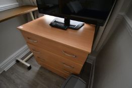 *Beech Chest of Four Drawers